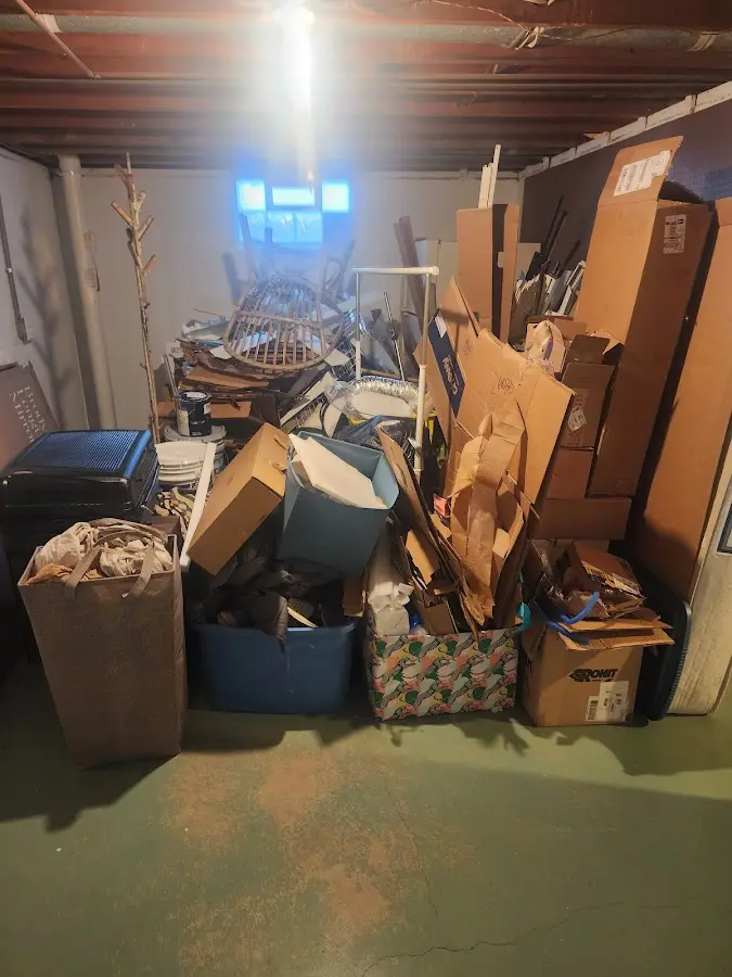 Roll-off dumpster container at job site for 20 Yard Dumpster Rental in Silverdale